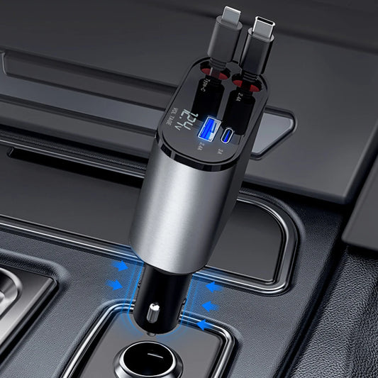 Charge on the Go: The Versatile Retractable Car Charger
